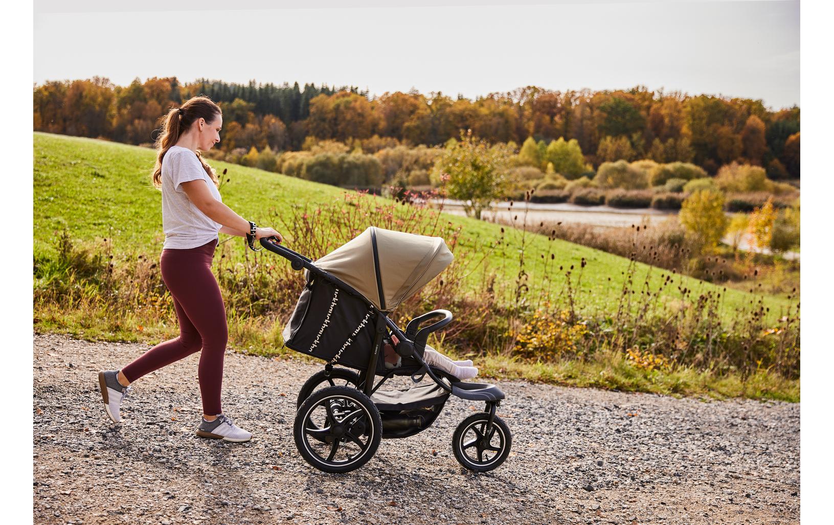 Buggy Runner 3 Olive<br>Robuster Kinderwagen für fast jedes Gelände