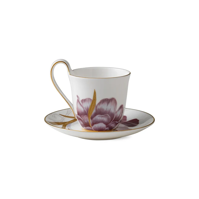 Royal Copenhagen  Flora højhankskop m/ underkop, Iris - 27 cl.