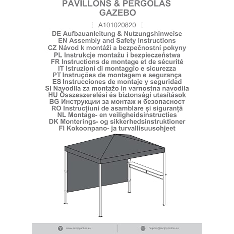 Spabad pavillon kabru - 220cm x 280cm