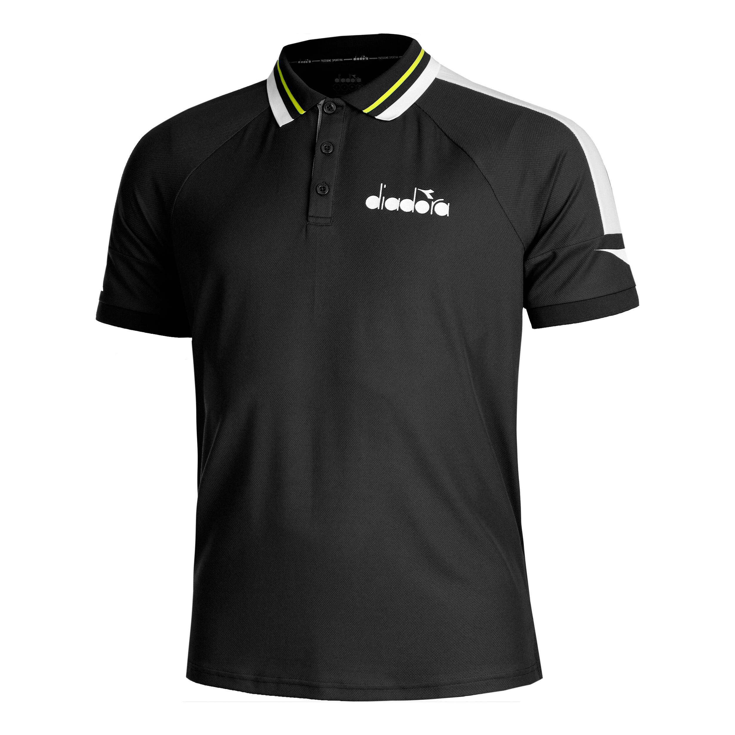 Diadora Icon Polo Hommes - Noir