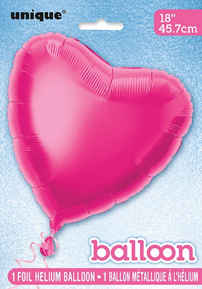 Hart Helium Ballon Roze Leeg 45cm