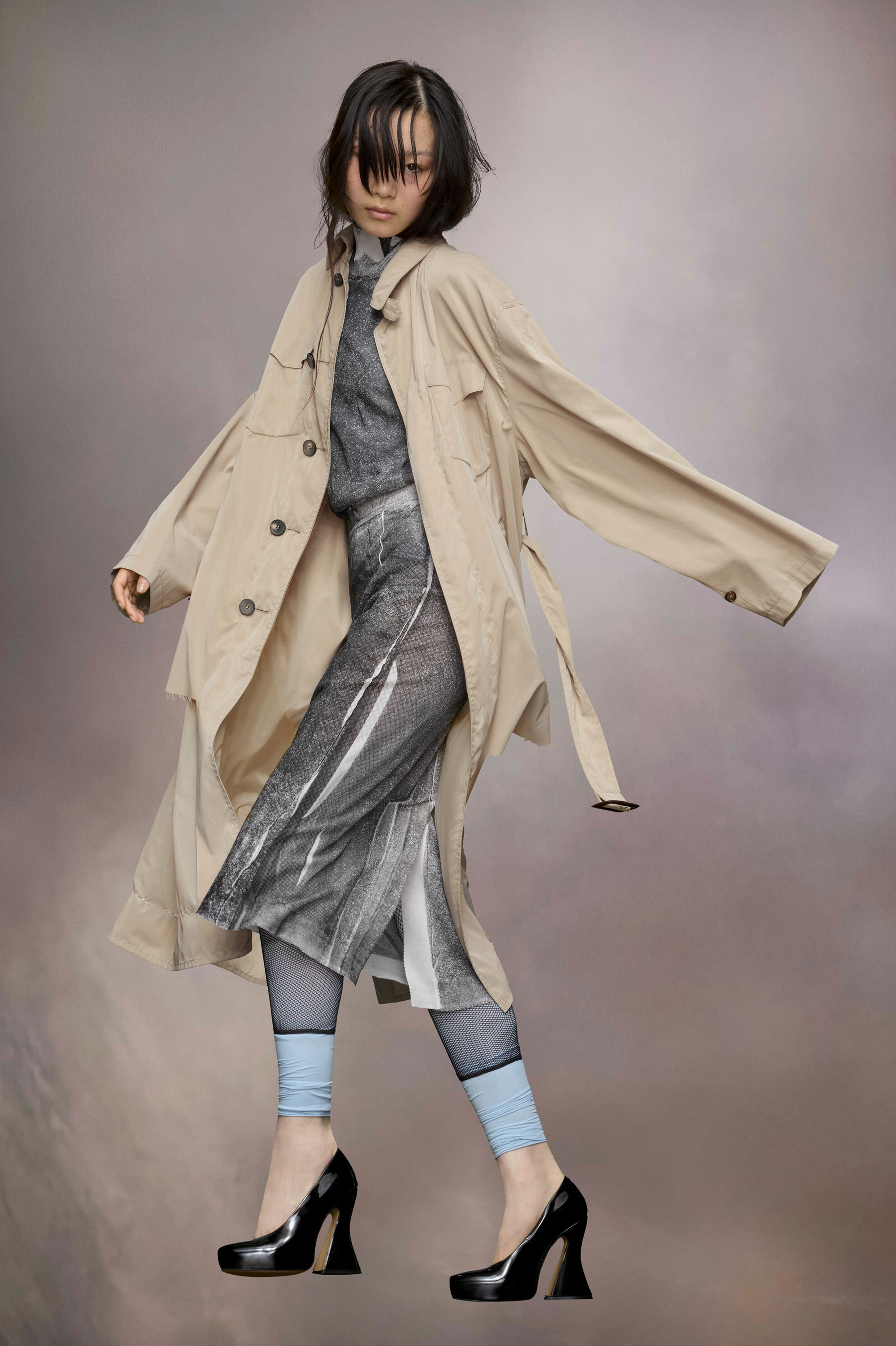 Manteau réversible Décortiqué Sable