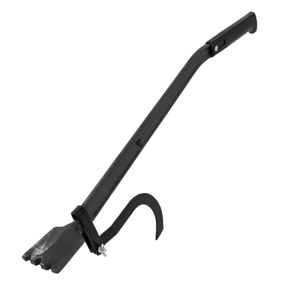 ECD Germany velhefboom met draaihaak, 75 cm, van hoogwaardig staal, rubberen handgreep, gesmede randhefboom, max. belasting 500 kg, houtdraaier, houtlift, handhefhaak, draaihulp, velhulp, bosbouw