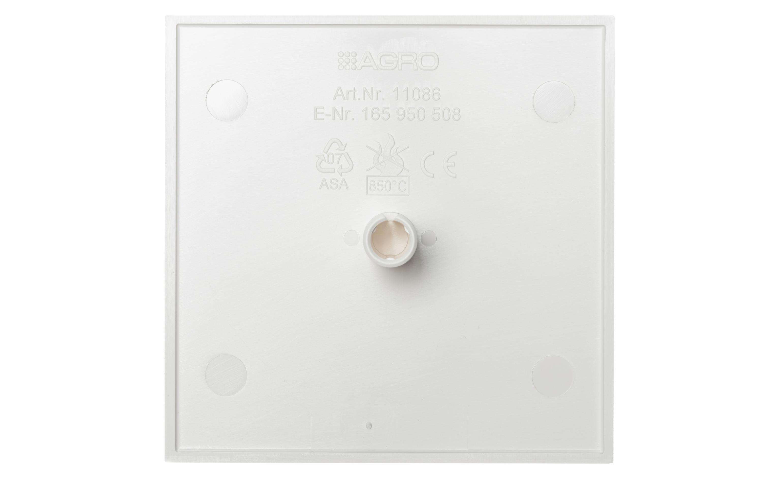 Deckenrosette Ø 86 mm quadratischØ 86 mm