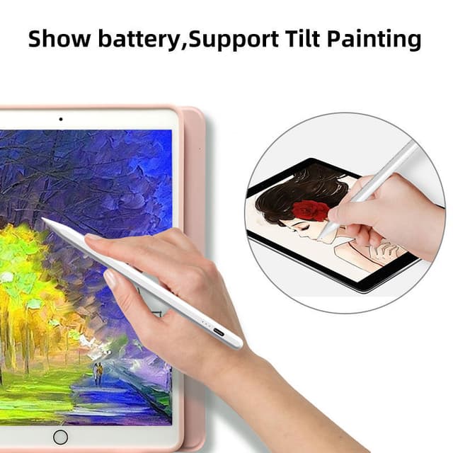 Stylus pen USB-C med 2 ekstra spidser Hvid