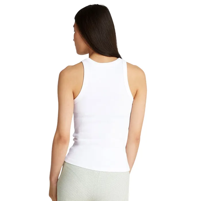Calvin Klein Woven Label Rib Tanktop Dames