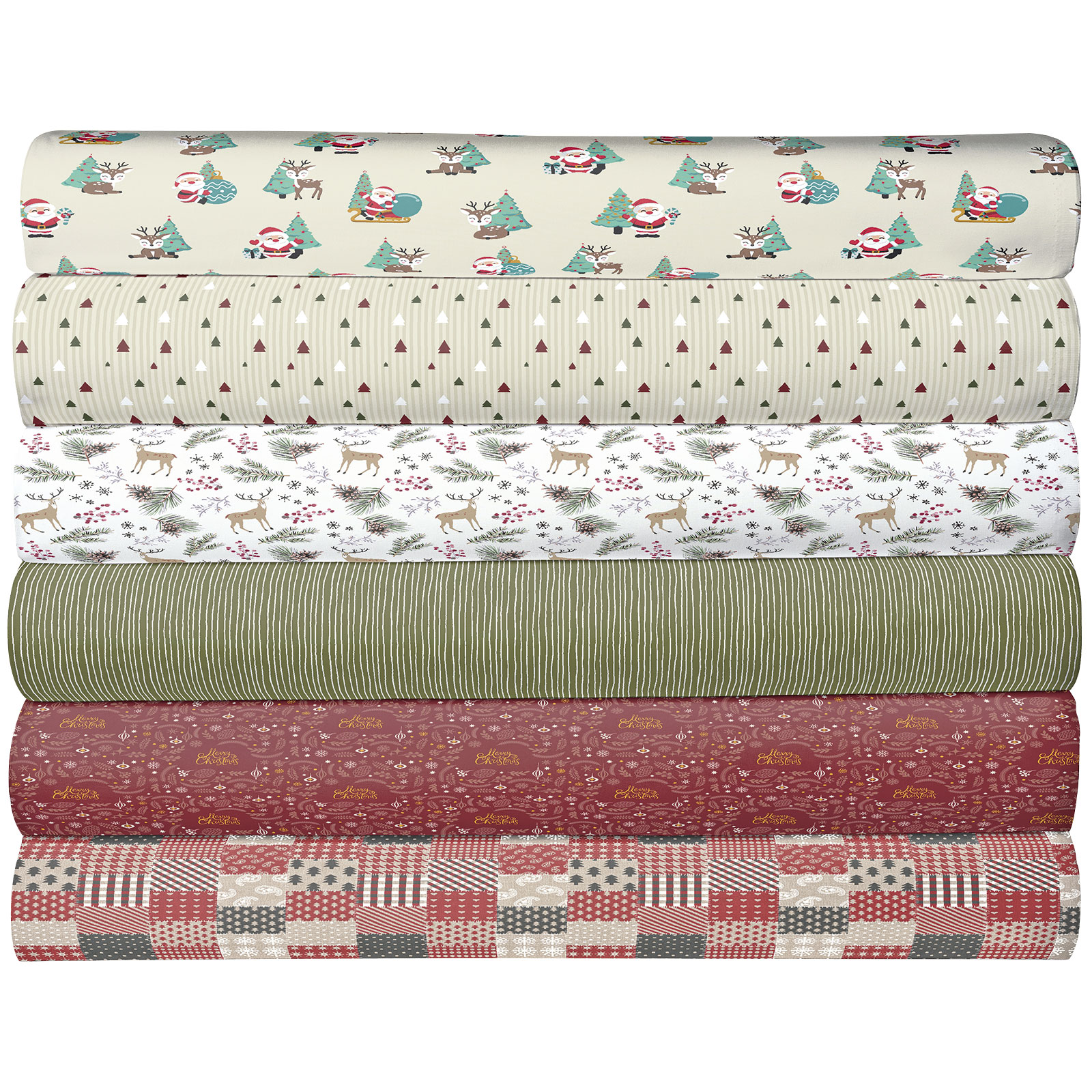Stoff - sortiert - Weihnachten - Meterware - 140 cm breit