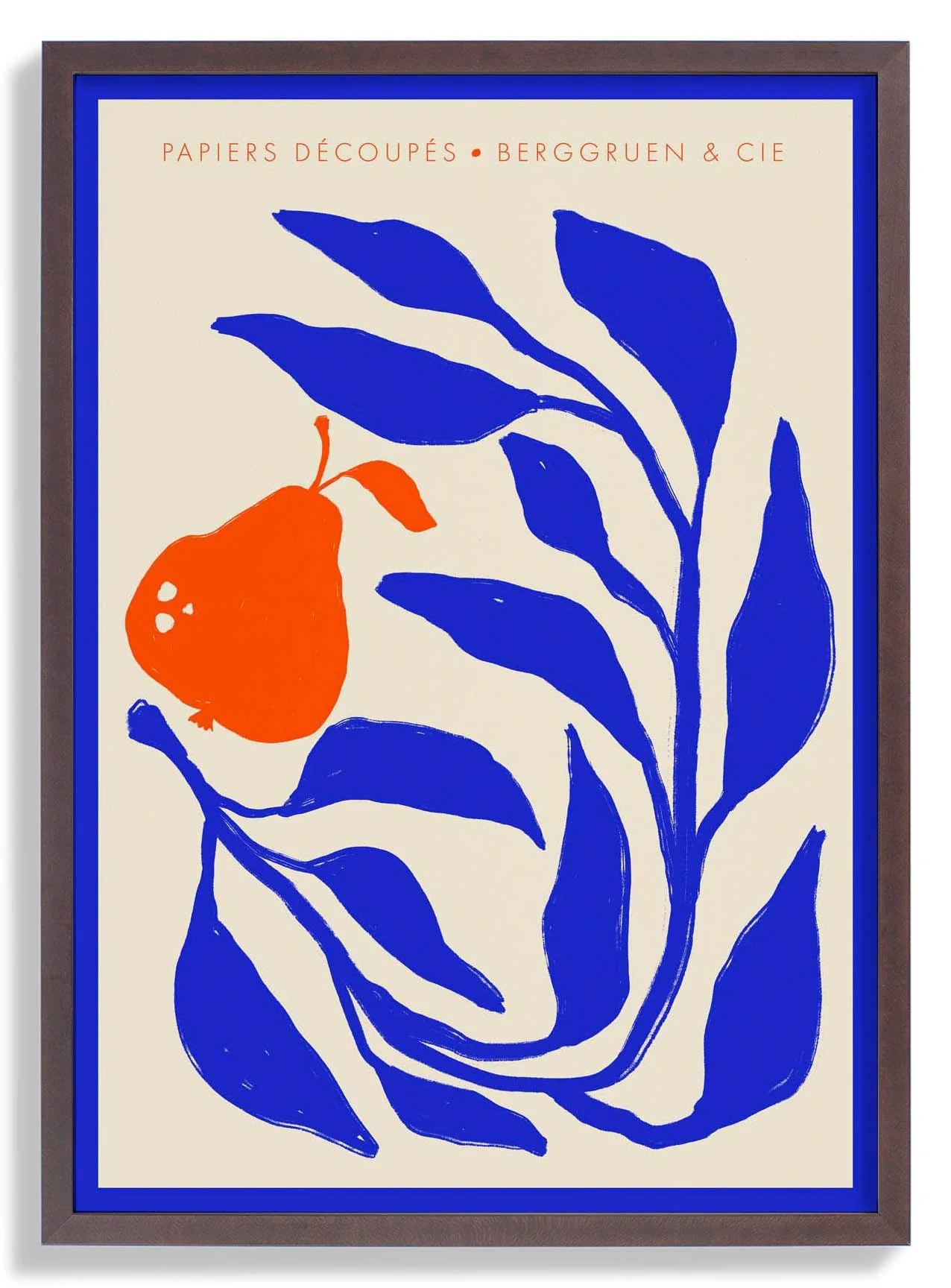 Poire Orange Red Papiers Découpés Kunstausstellung