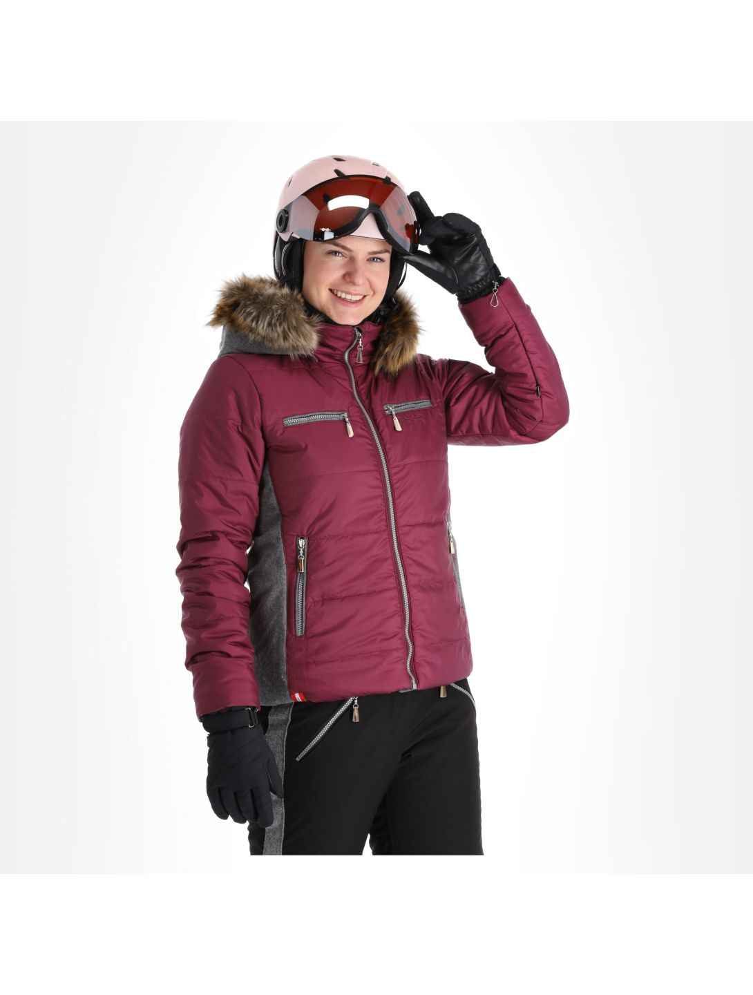 Stongerhohe ski-jas dames