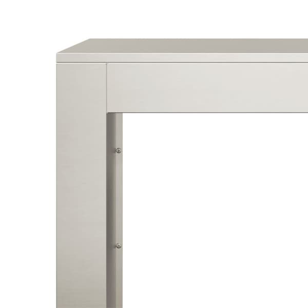 vidaXL Vedstativ 100x40x100 cm oksidert stål