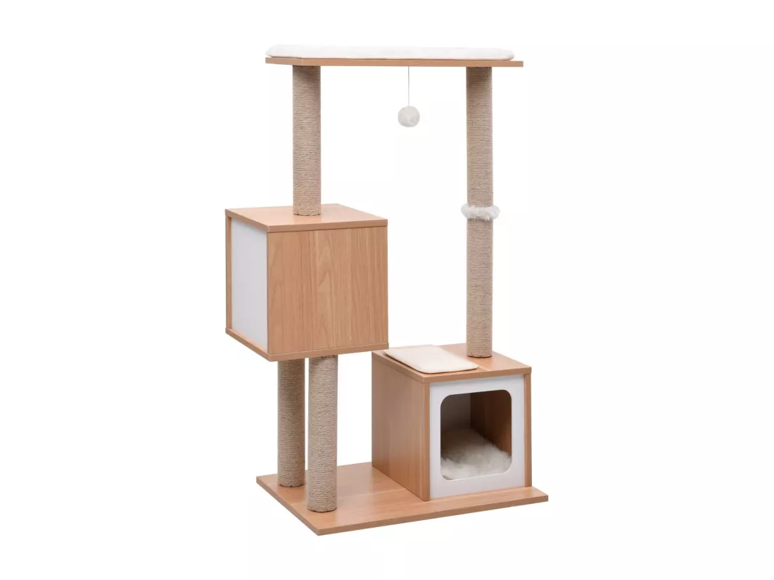 Arbre à chat avec tapis à gratter en sisal 104 cm