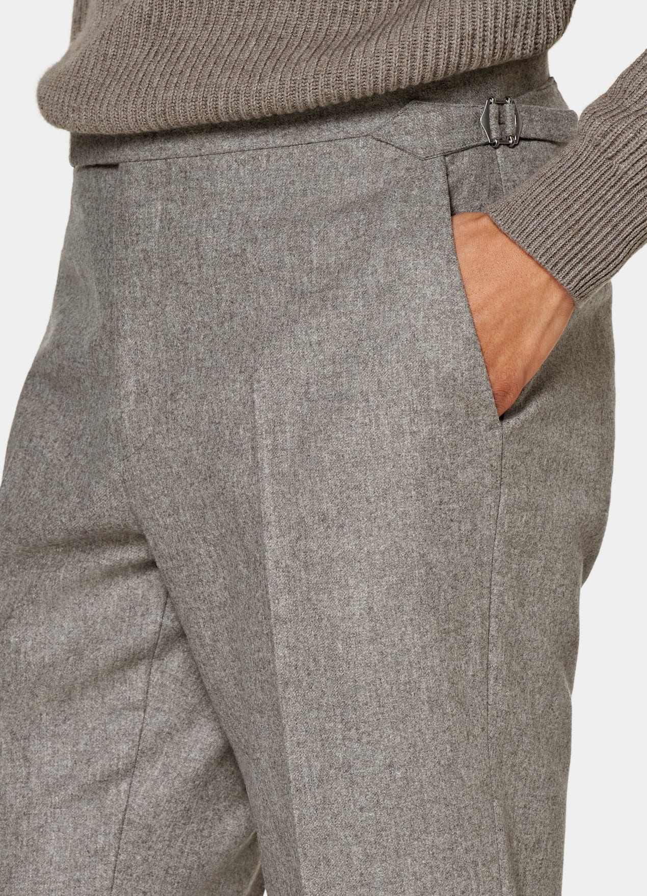 Pantalon Straight Leg taupe