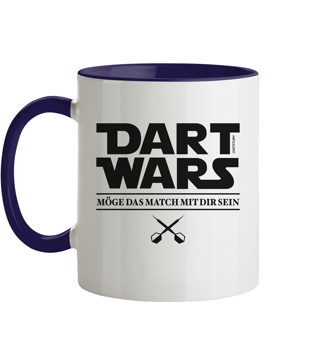 DartSturm - Dart Wars Schwarz - Tasse zweifarbig