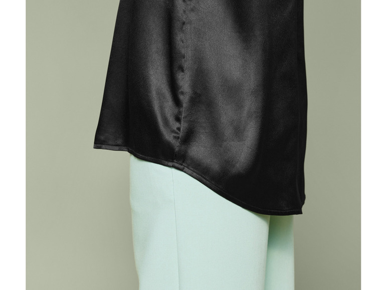 Dames satijnen blouse