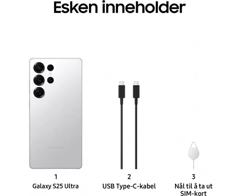 Samsung Galaxy S25 Ultra 256GB TITANIUM WHITESILVER
