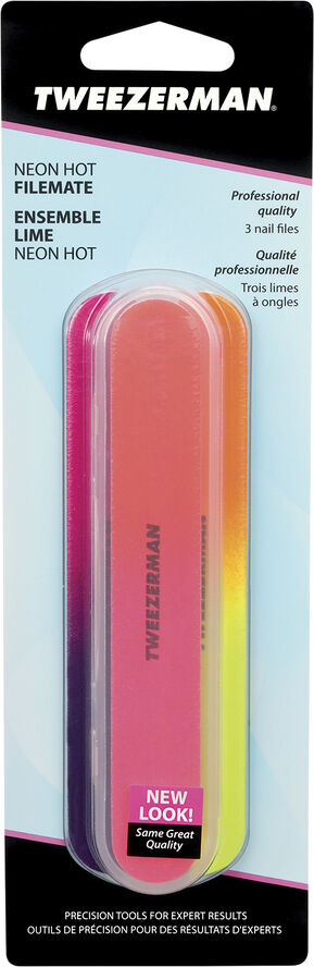 Tweezerman Neglefile neonfarvet