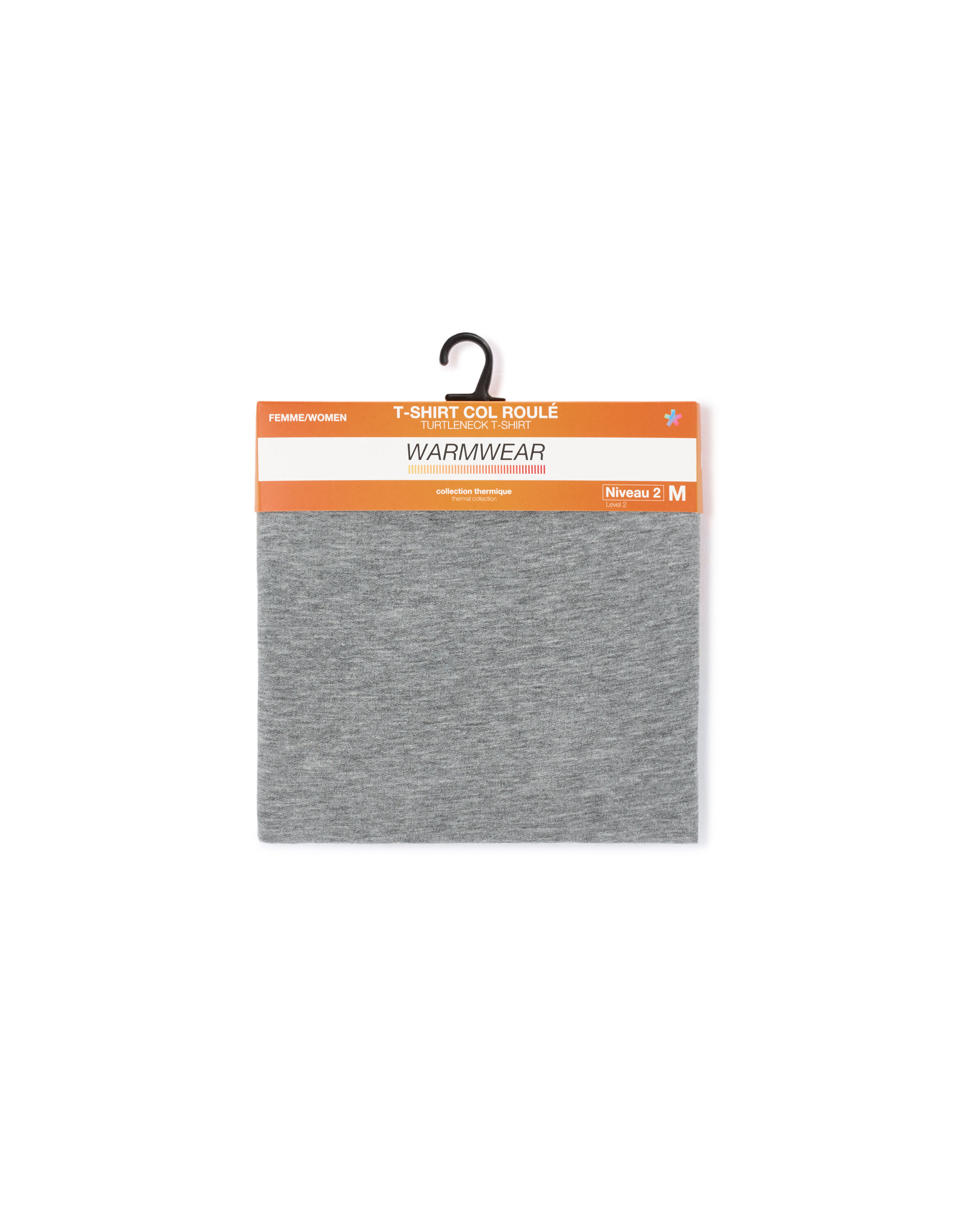 T-shirt manches longues warmwear 2 - gris chiné