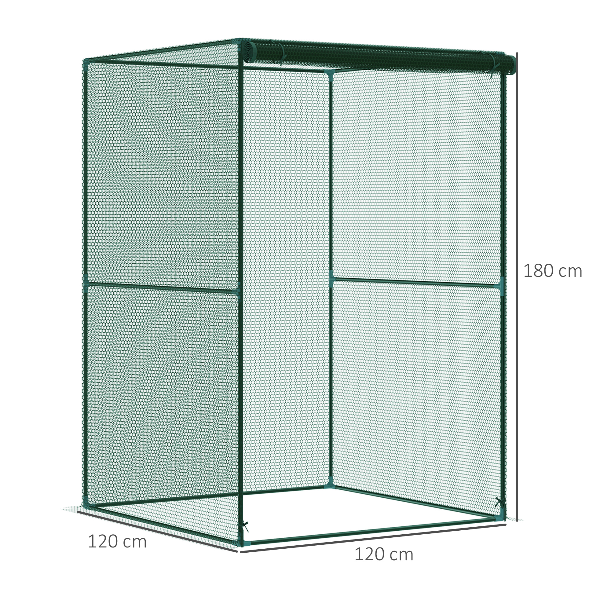 Gaiola de cultivo Outsunny verde escuro