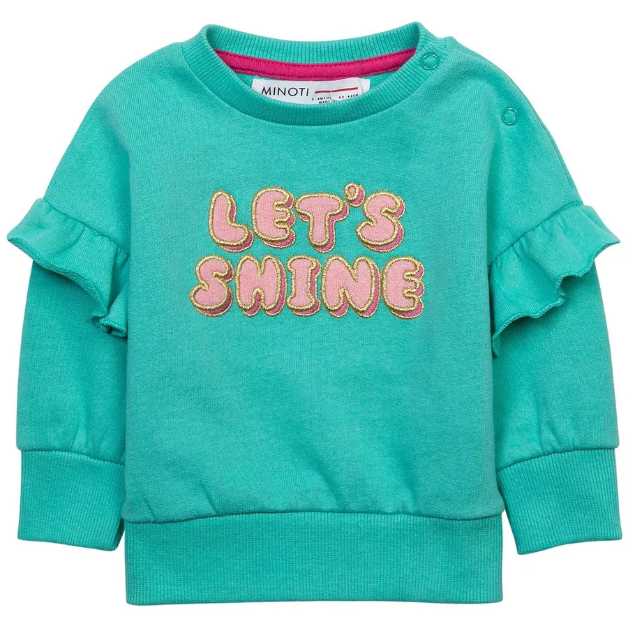 MINOTI Sweatshirt und Leggings im Set GrünCremeweiß