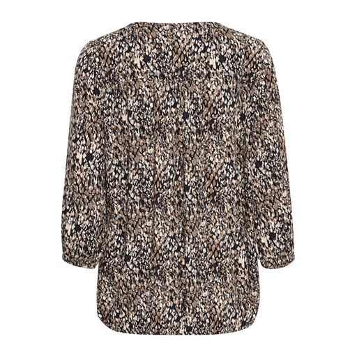 Fransa Flowy Bluse, Walnut, M