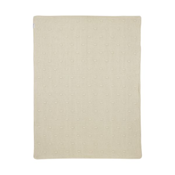 Meyco Wiegdeken Knots Teddy - 75 x 100 cm - Soft Sand