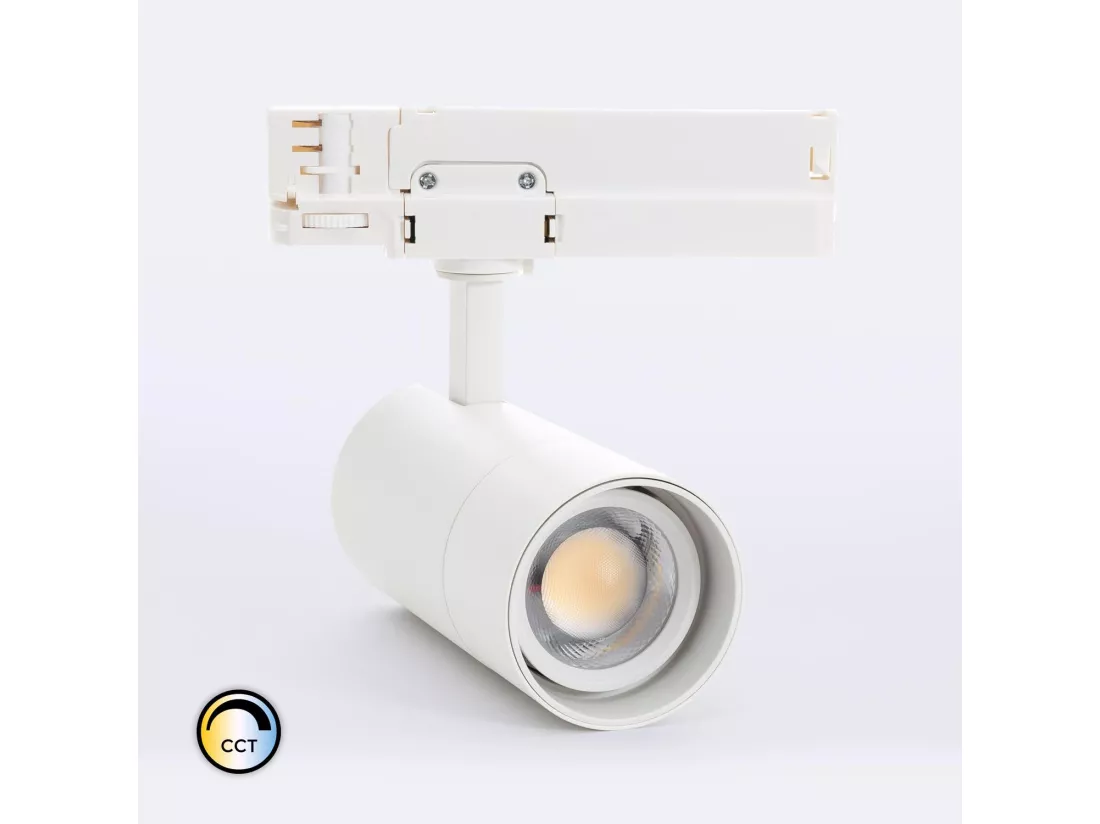 Spot LED sur Rail Triphasé 20W Wild CCT Multi-Angle 24-60º Noir