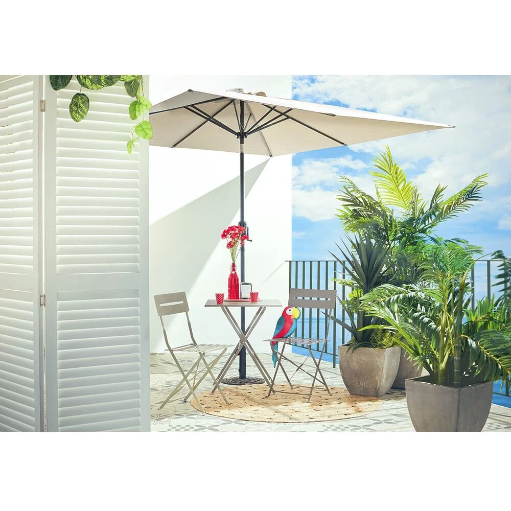 Parasol centré HAVANE taupe