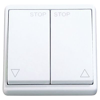 Volet roulant électrique alu motorisé filaire Protecta blanc 120 x h.135 cm