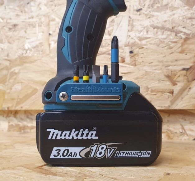 StealthMounts BH-MK-BLU-2 Magnetische bithouder voor Makita - 2-pack - Blauw