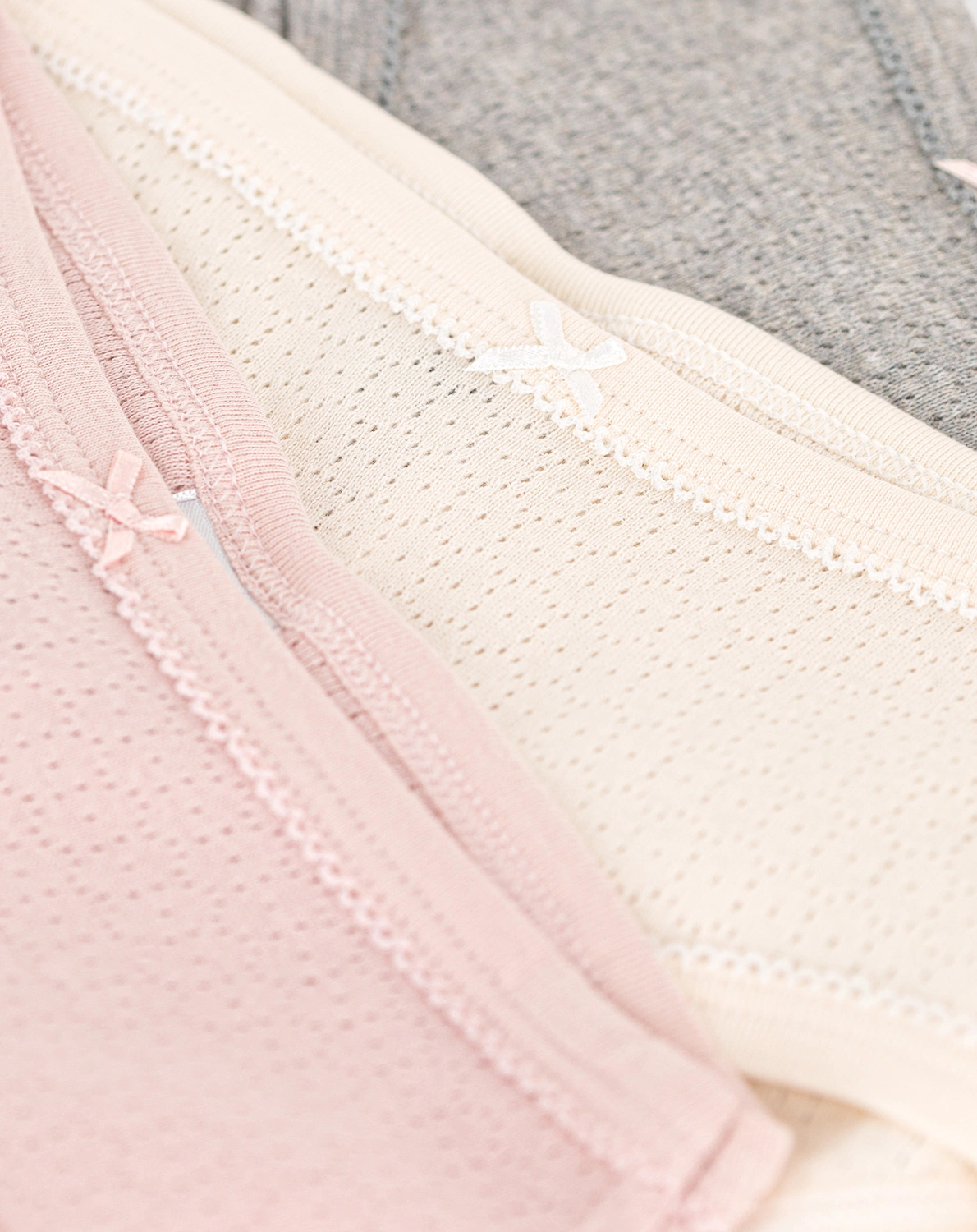 Hipster TAILLE HAUTE 3er Pack in bunt