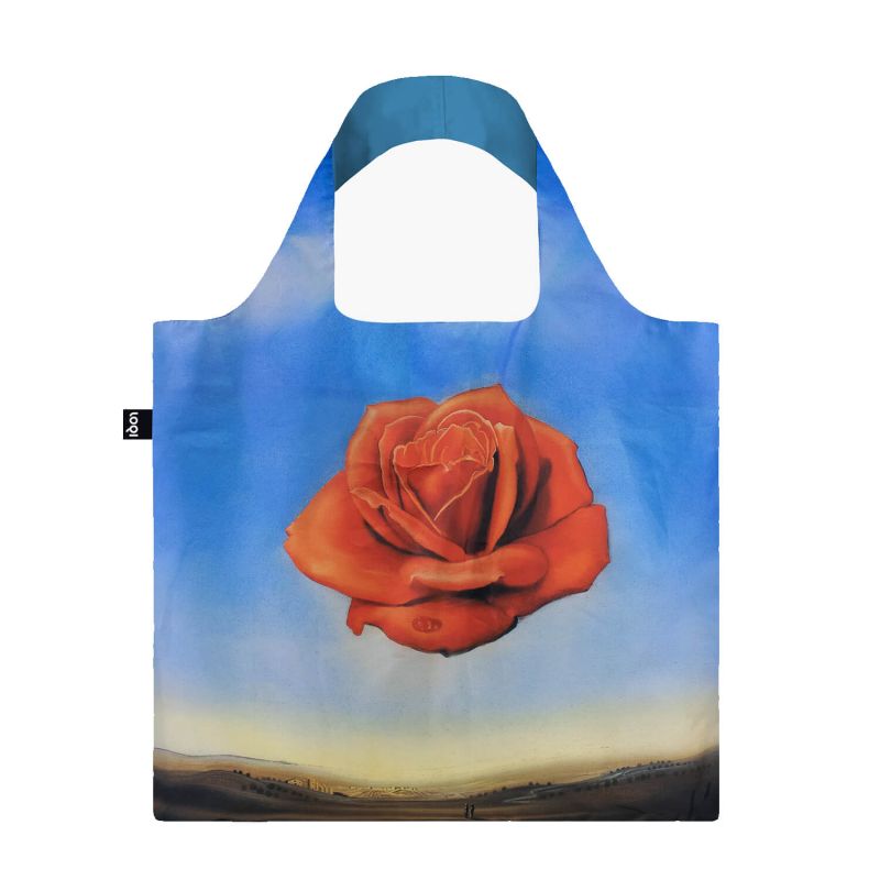 Sac shopping pliable avec pochette zip 50cm Dalí Meditative Rose