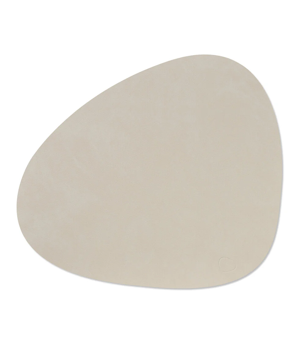 LIND DNA  Dækkeserviet, Large Curve - Oyster White