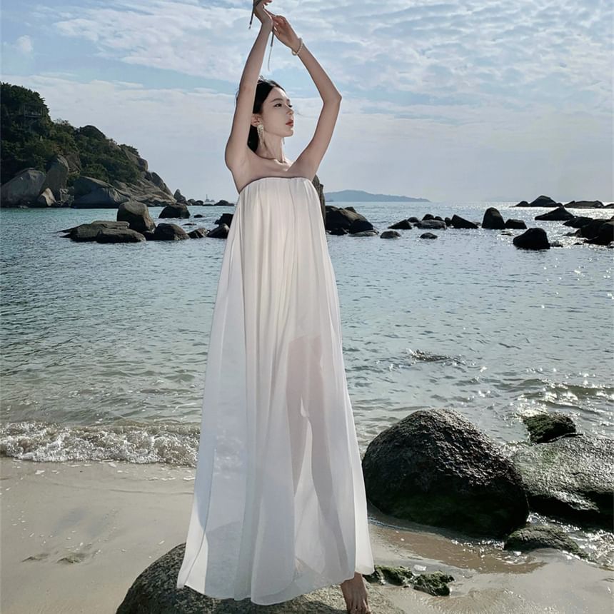 JIYON - Strapless effen rompertje
