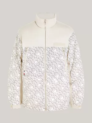 Jaqueta puffer TH Warm New York com estampa de monograma