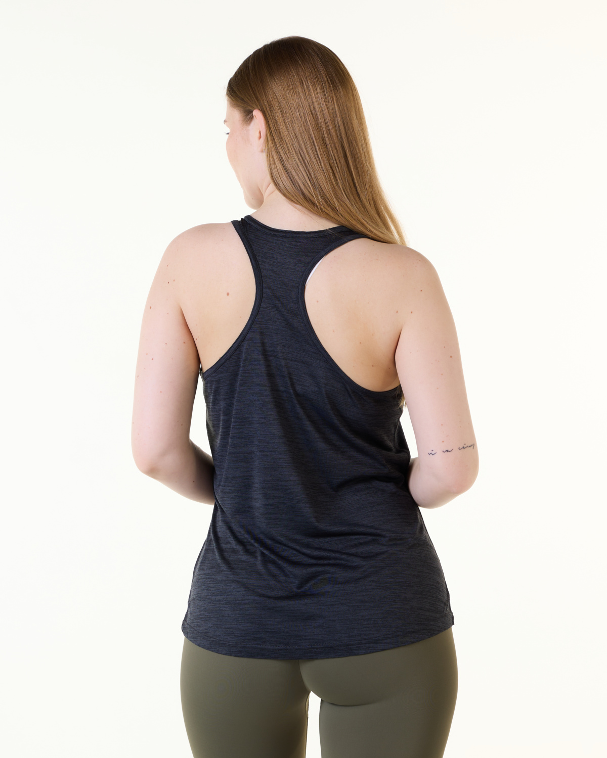 LEVITY Essential Marl Tank Top Dark Grey Marl