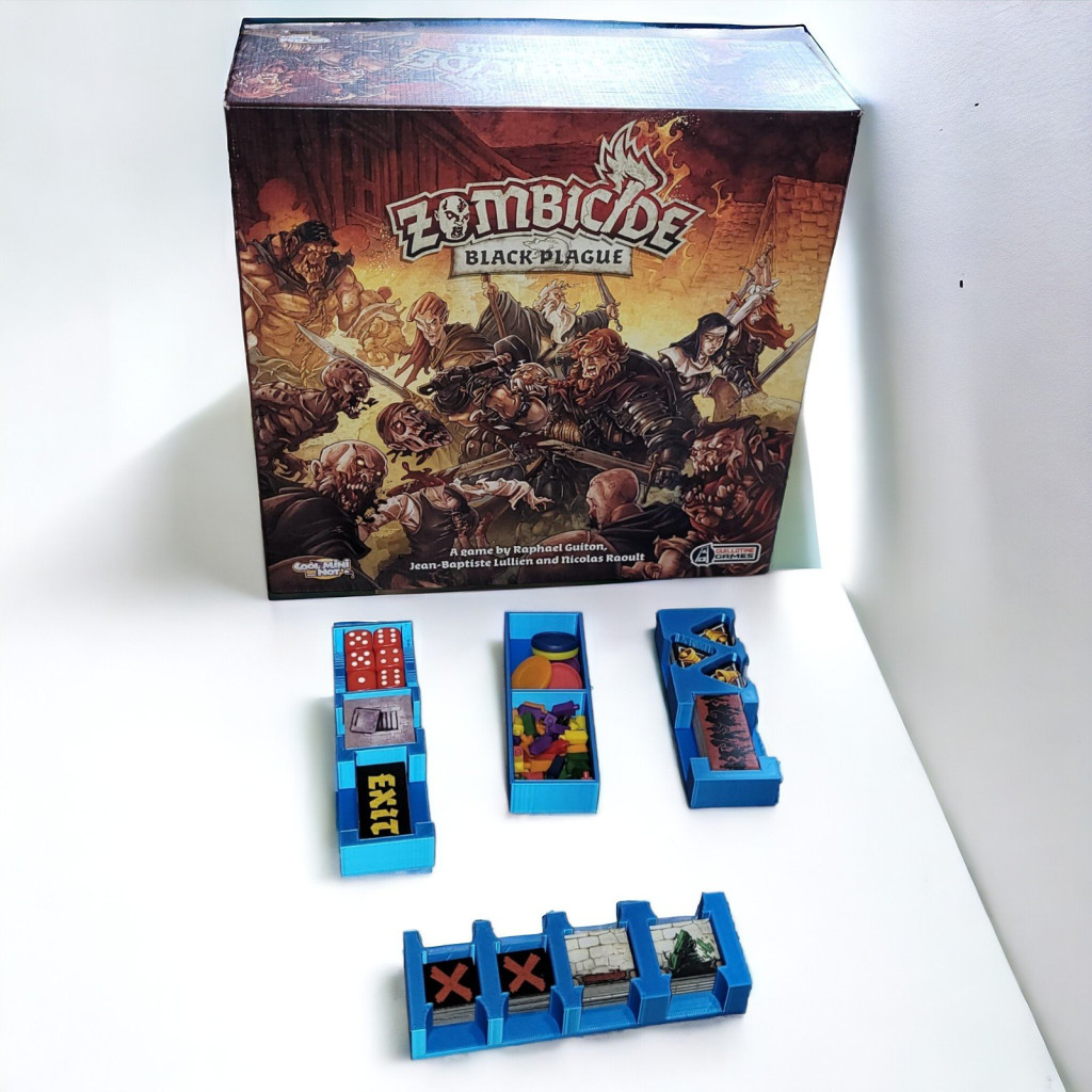 Zombicide - Black Plague : Rangement insert bleu compatible