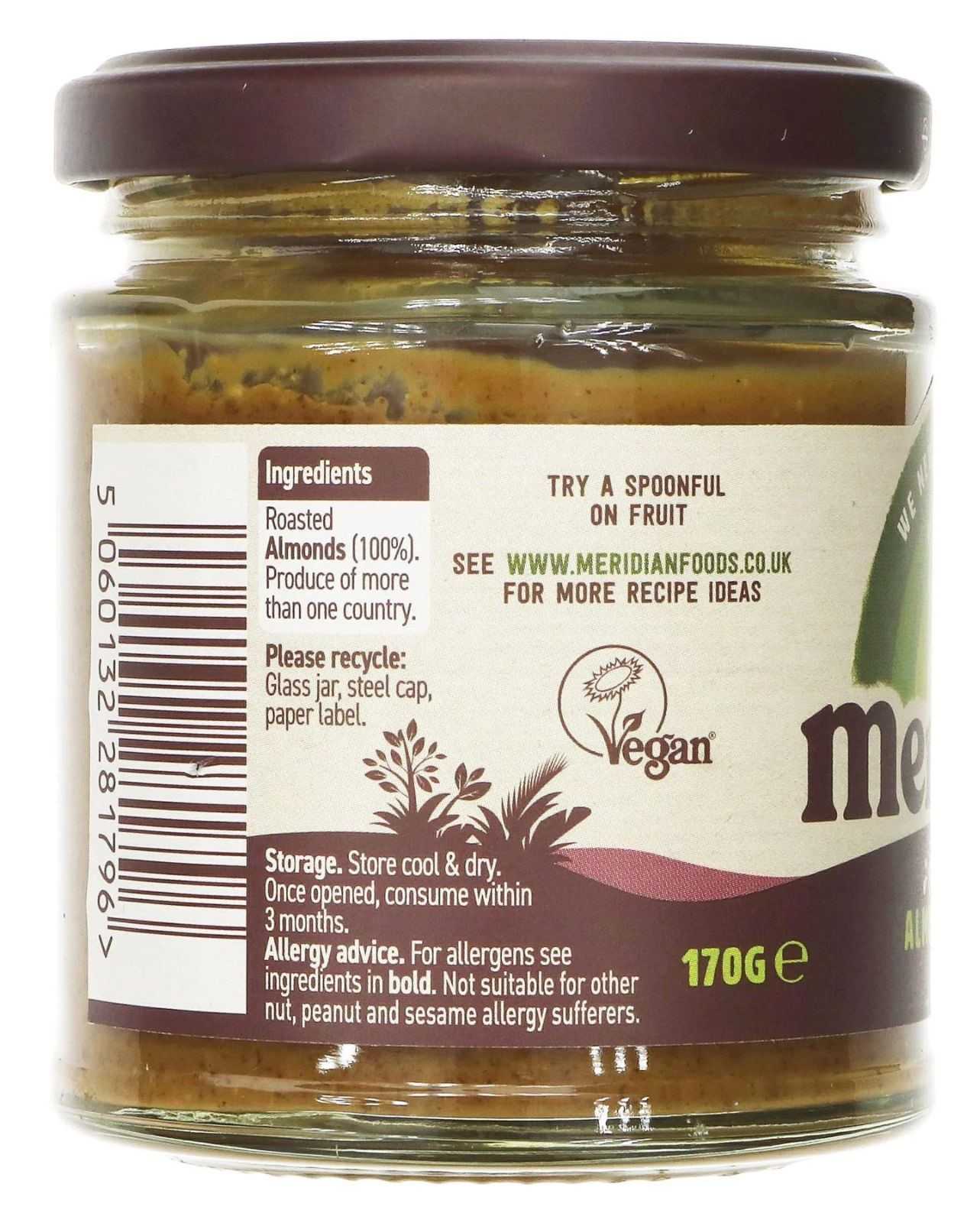 Manteiga de Amêndoa Meridian Foods 170g