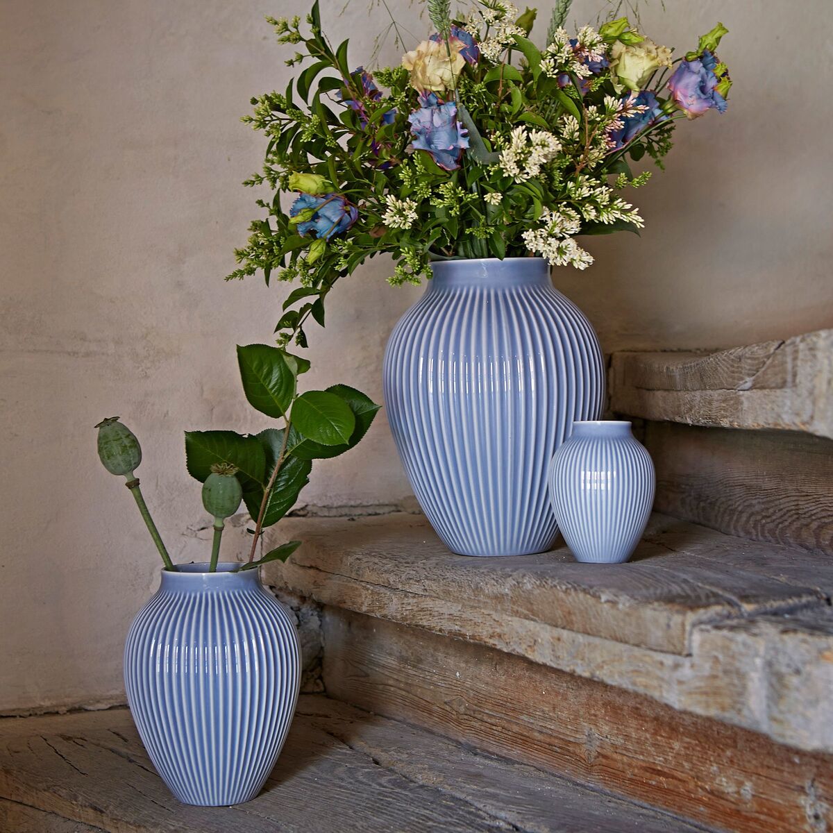 Ripple vase 20 cm, lavendel
