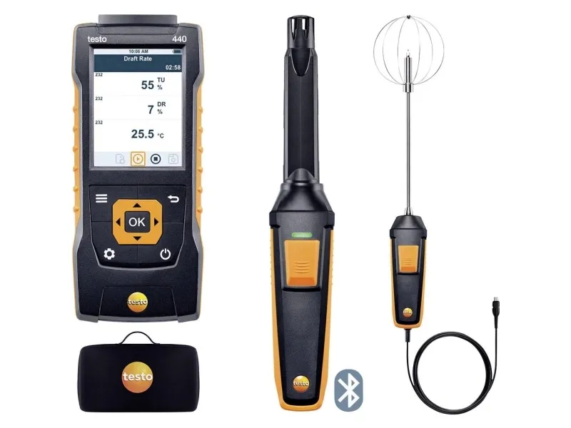 testo 440 Set Anemometer 0 - 10000 ppm
