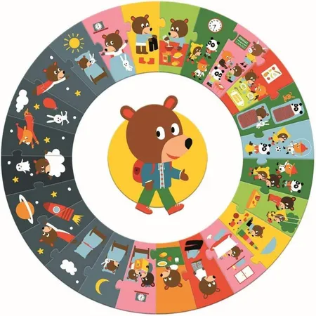 Djeco Bodenpuzzle: Der Tag