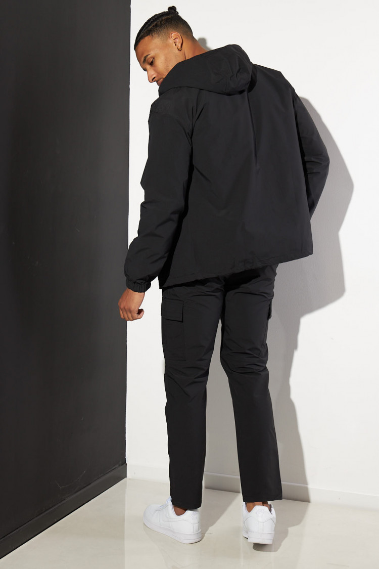 Ensemble 2 pièces veste + pantalon noir à capuche