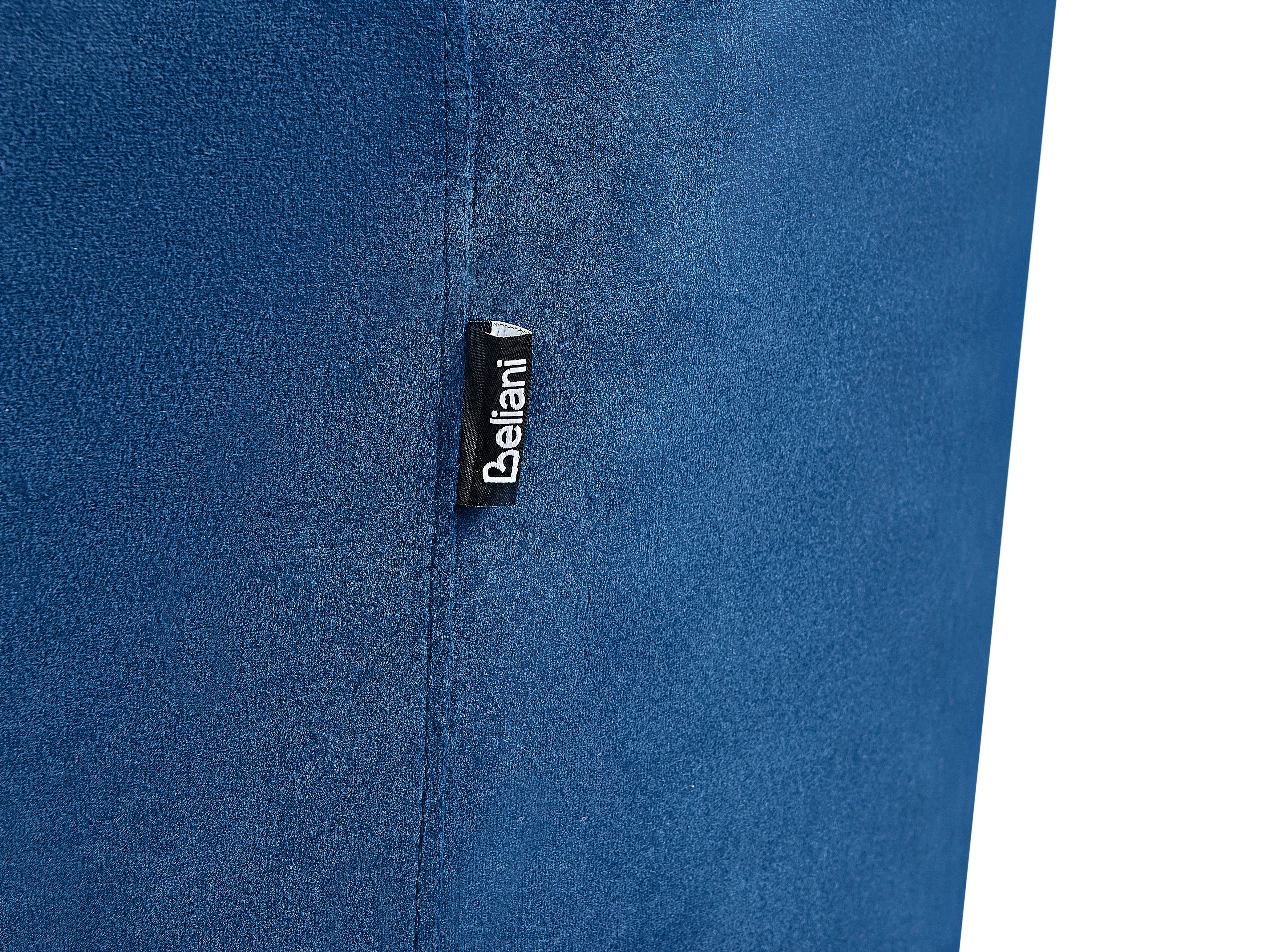 Rechtszijdige chaise longue CHAUMONT Fluweel Marineblauw
