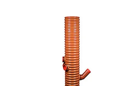 Tagnedløbsbrønd 315-110mm - central. korr. 35 liter. Wavin