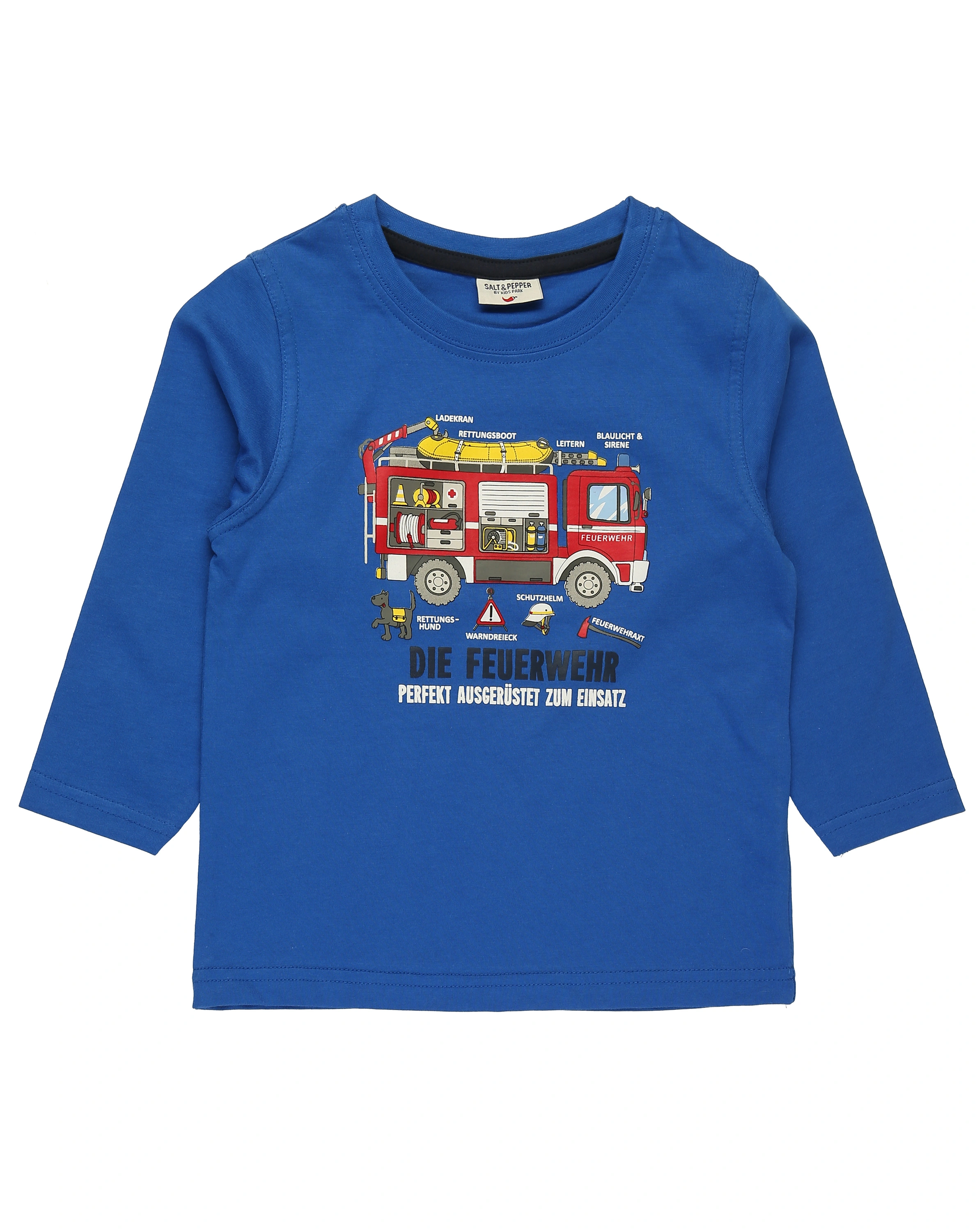 Schlafanzug DIE FEUERWEHR lang in cobalt blue
