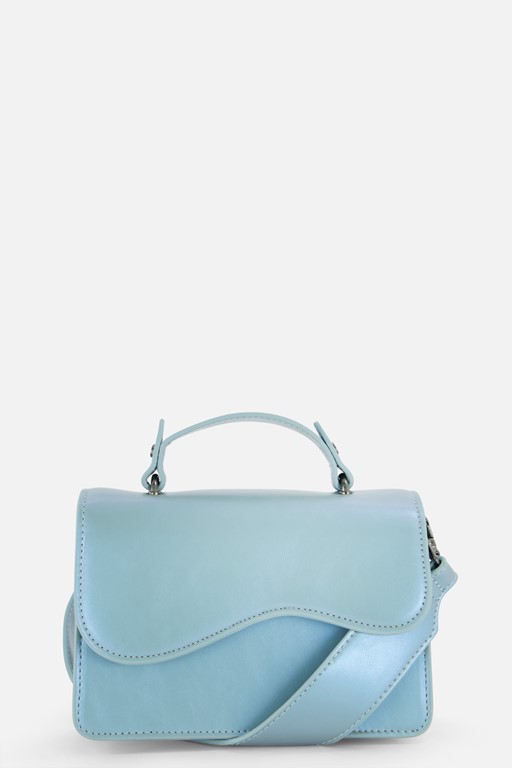HVISK Crane Shiny Structure Crossbody blauw