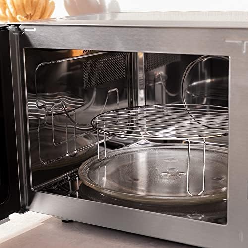 Cecotec Micro ondes avec Gril de 23 L ProClean 6110 Comptoir. 1280W, Numérique, Revêtement Ready2Clean et Technologie 3DWave, Écran LED, Noire, avec finitions en Acier inoxydable : Cuisine et Maison