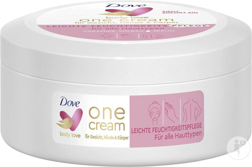 Dove Body Love One Cream Crème Légère Hydratante Tous Types De Peaux Pot 250ml