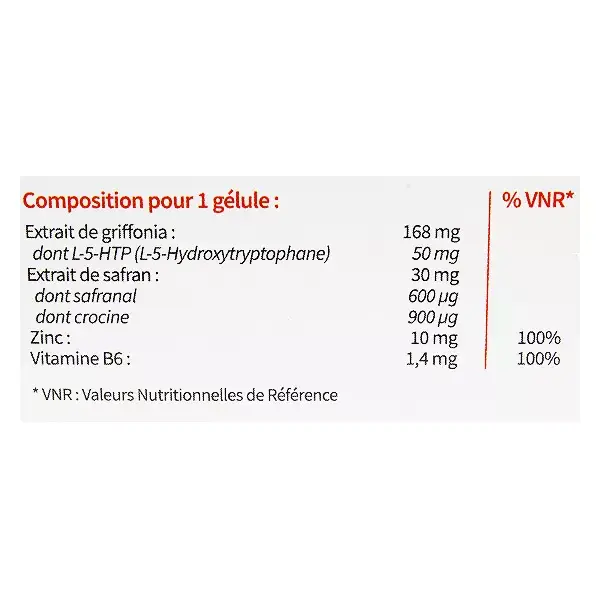 Codifra Safralite Equilíbrio Emocional e do Humor 30mg 28 cápsulas