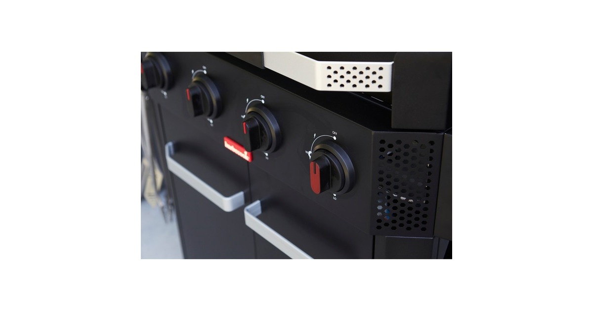 BarbecookLuca 412 gasbarbecue met kast en zijbrander  (Zwart)