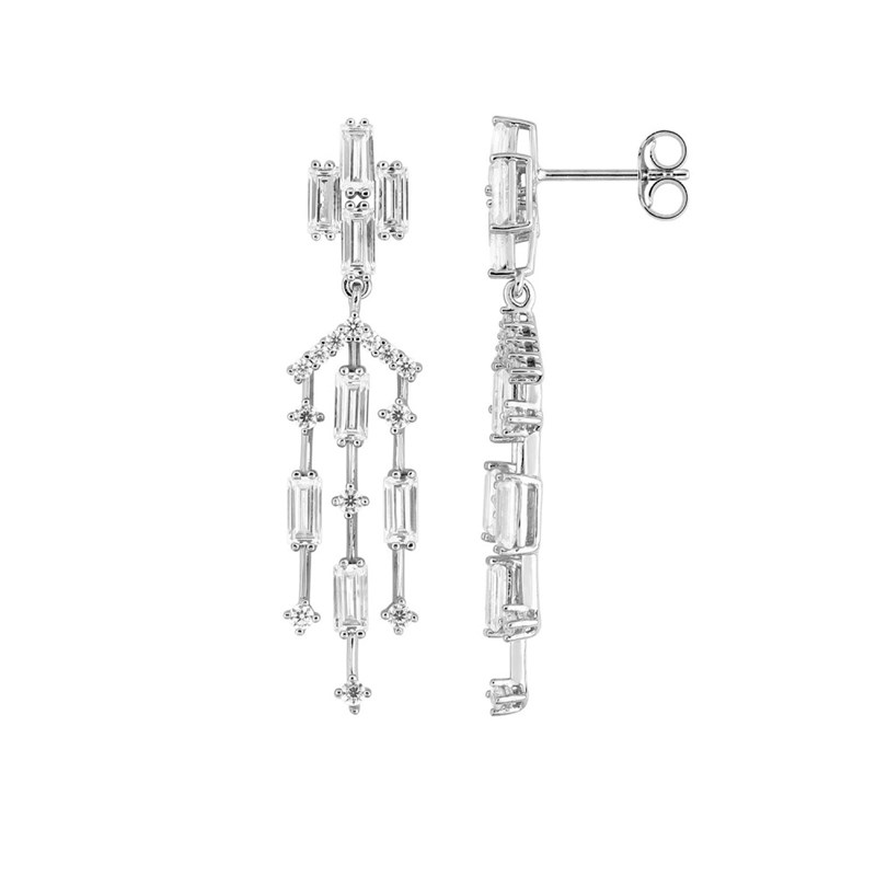 Boucles d'oreilles Femme - Oxyde de zirconium - Argent 925
